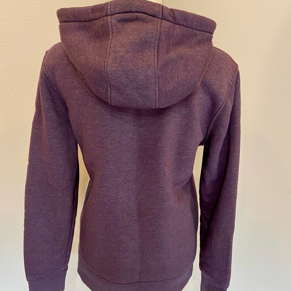 Carhartt Clarksburg Logo Graphic Hoodie Pullover Thick Relaxed Sweatshirt Medium - Picture 5 of 10